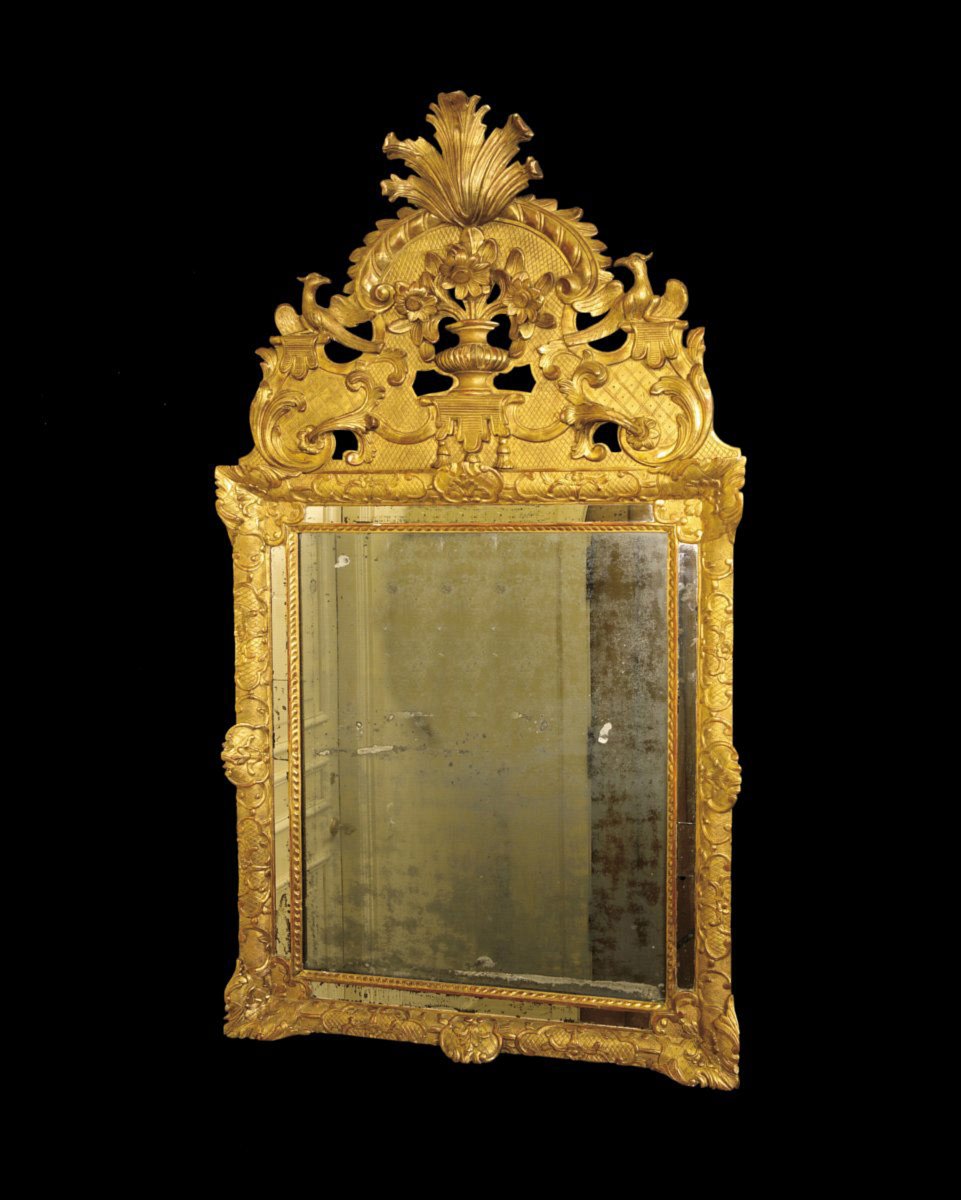 French Régence, Gilded, Provençal Mirror