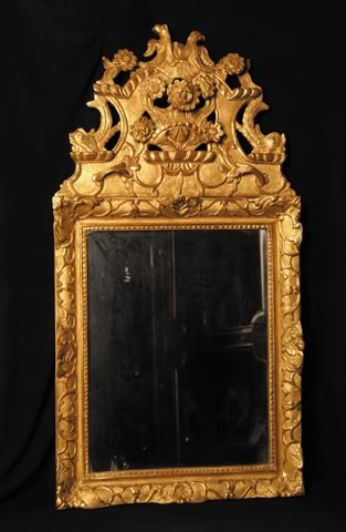 French Régence Period, Giltwood Mirror