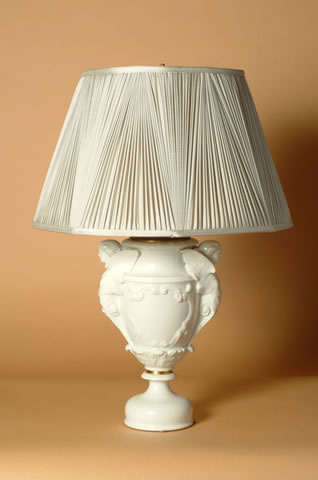 French, 19th Century, Paris Porcelain, Classical Urn made into a Lamp  - Click to enlarge and for full details.
